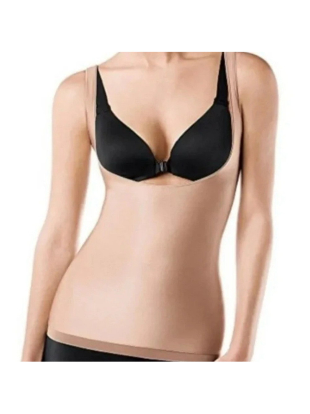 SPANX Nude Open Bust Beige Shapewear Tank Smoothing Camisole Size L/XL